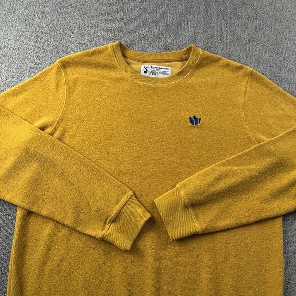 Dutch Bros Sweater Adult Large Yellow Long Sleeve Casual Coffee Men's - Picture 3 of 14
